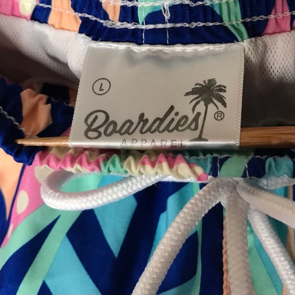 Boardies Swim Trunks Shorts Beach Swimming Mesh Liner Patterned Men’s Large - Picture 4 of 9